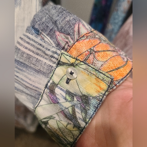 Gerry Weber Colorful Floral Button-Up Blouse - Picture 4 of 7